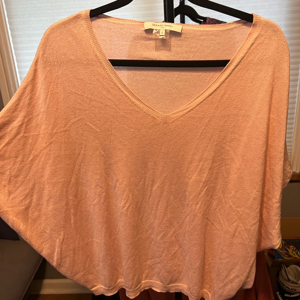 Poor photo light pink oversized blouse. Size 2